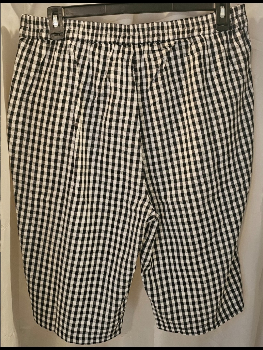 Serengeti Black and White Gingham Bermuda Shorts - Picture 4 of 5